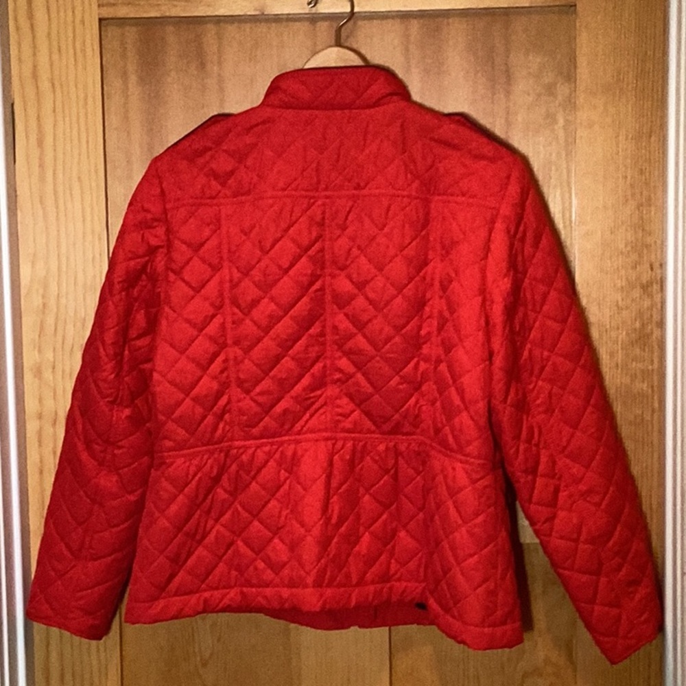 Talbots Red Quilted Puffer Jacket - Picture 2 of 8